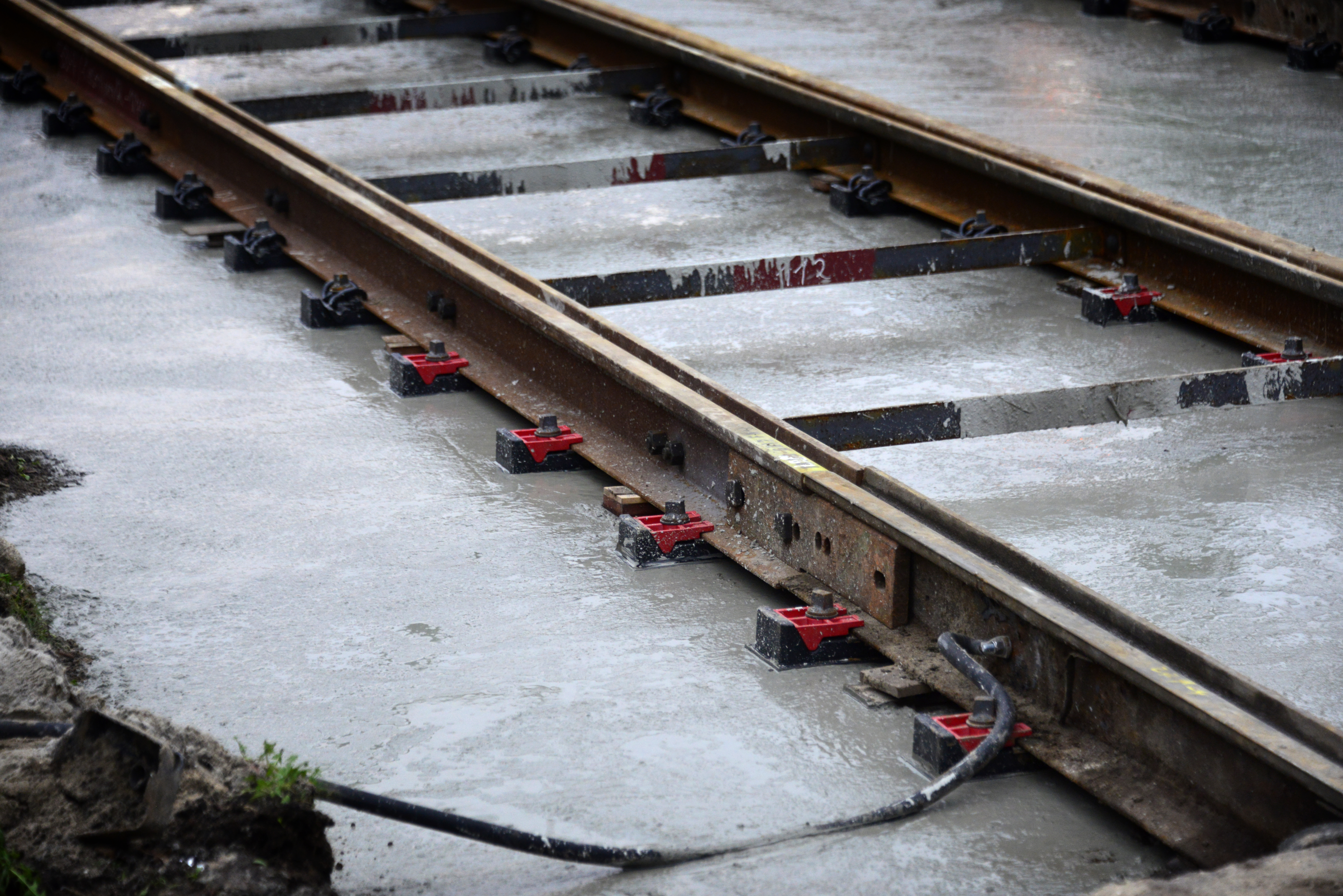 Tramspoor bovenaanzicht 